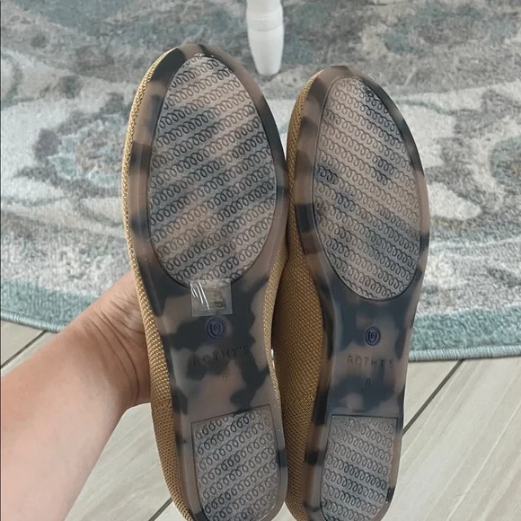 Rothy's Tan and Blue Flats - Picture 11 of 12